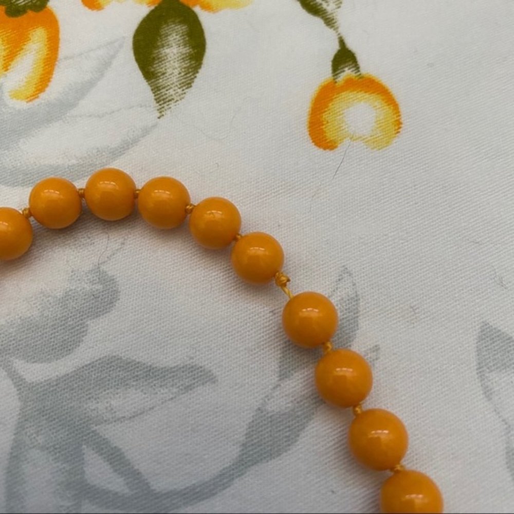 Orange Statement Necklace - image 3